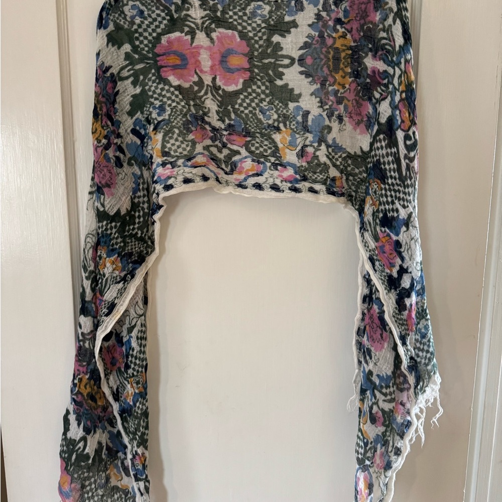Floral Patterned Scarf